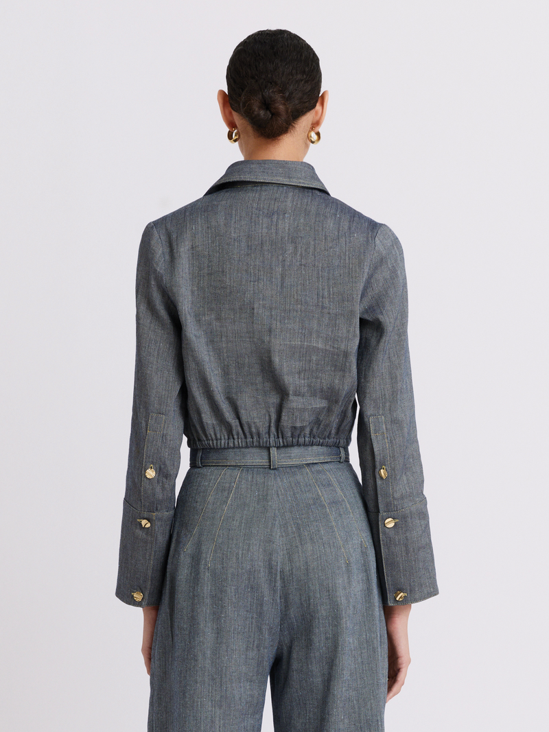 Twist Button Up Denim