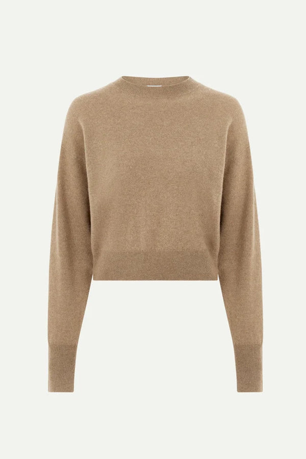 LE KASHA Menorca Cashmer Sweater Camel WOMEN'S KNITWEAR FAENA, CURIO, CURIOVIBE, MIAMI, SUMMER, CLOCTHING