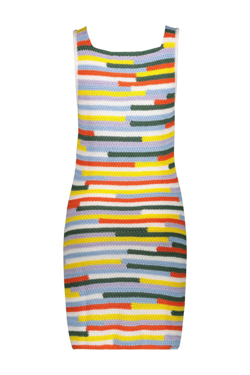 Mila Short Knit Multicolor Dress