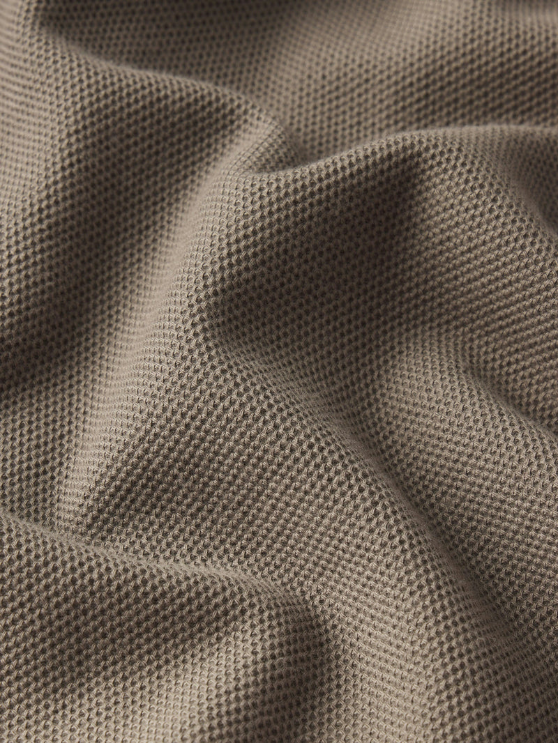 Jacquard Short Sleeve Relaxed Shirt in Dark Sage