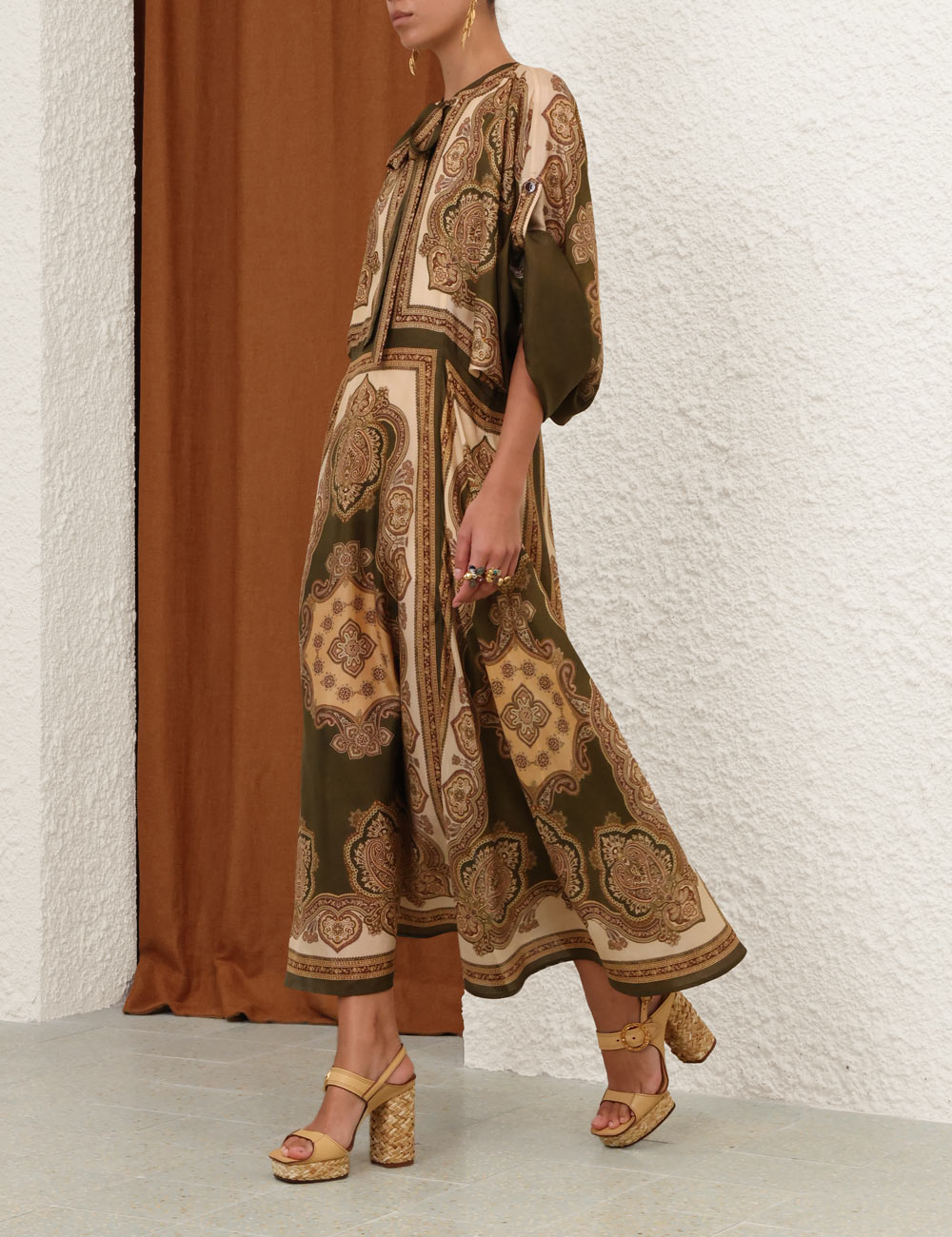 tunic midi dress for women Zimmermann Mahon Tunic Midi Dress