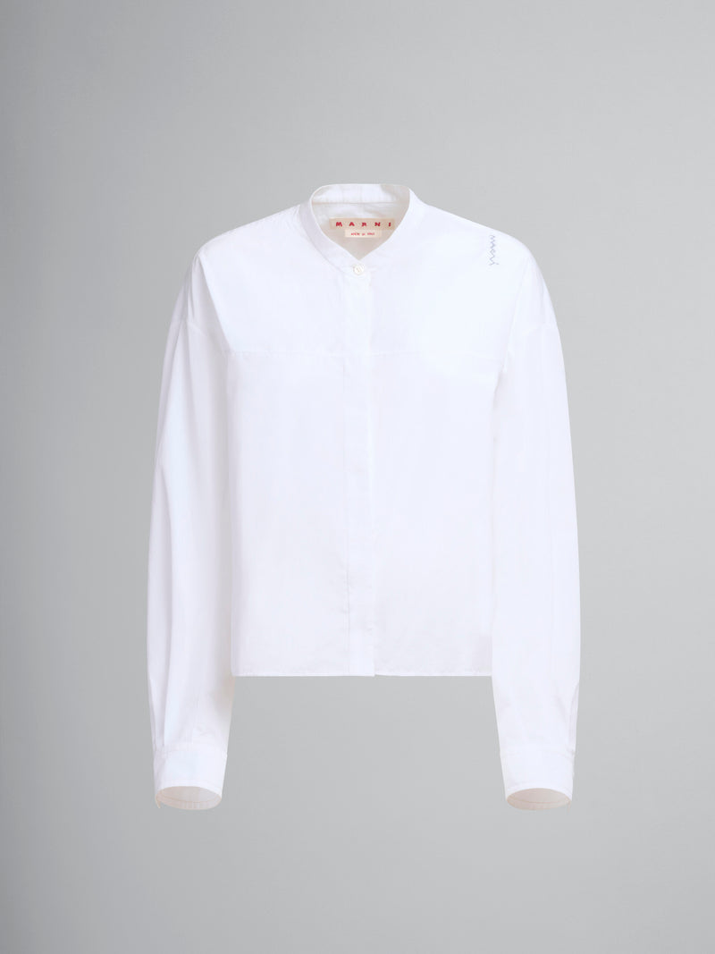 Mandarin Collar Shirt with Marni Symbol