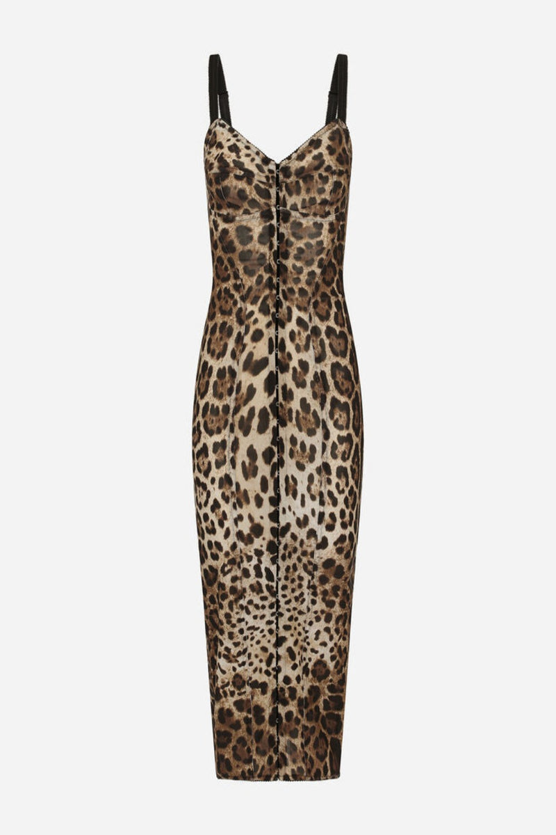 Marquisette Calf-Length Dress