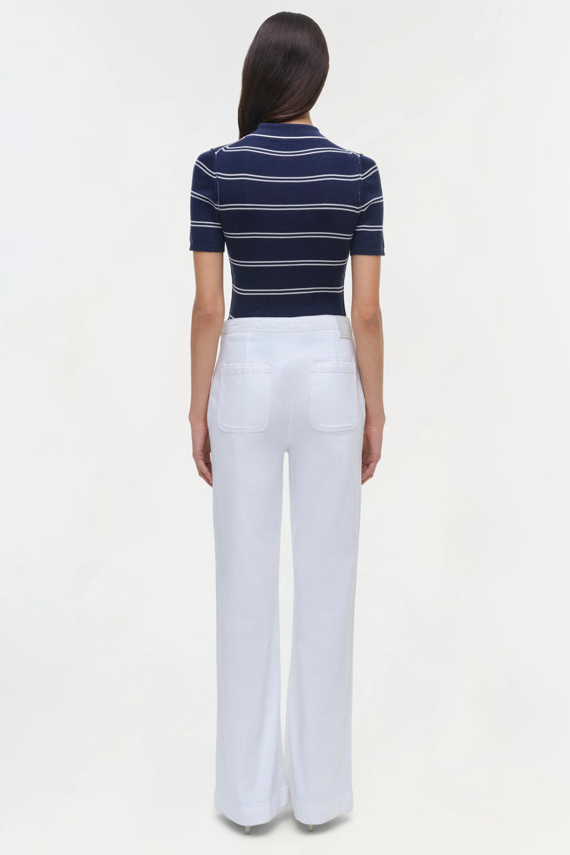 Matty SS Polo Midnight Stripe