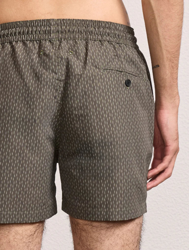 Micro Copa Print Seawood-Dark Olive