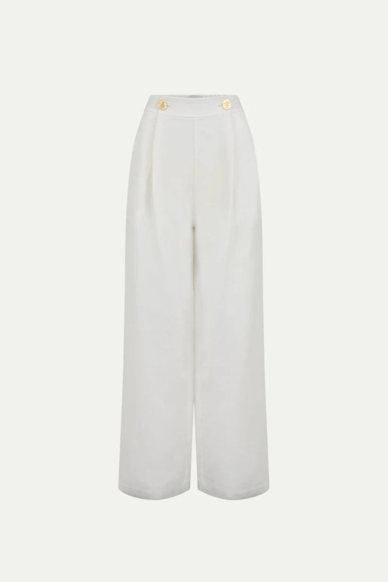 Minuf Linen Pants White