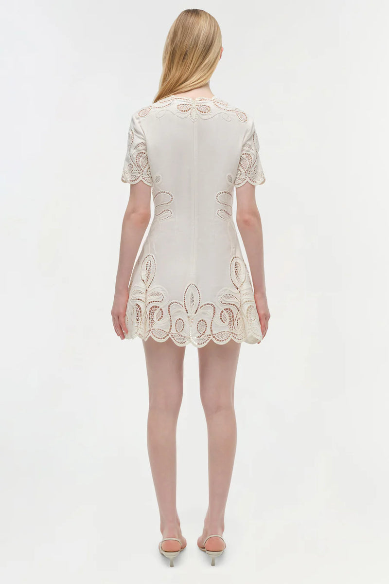 Morrigan Linen Mini Dress Ivory