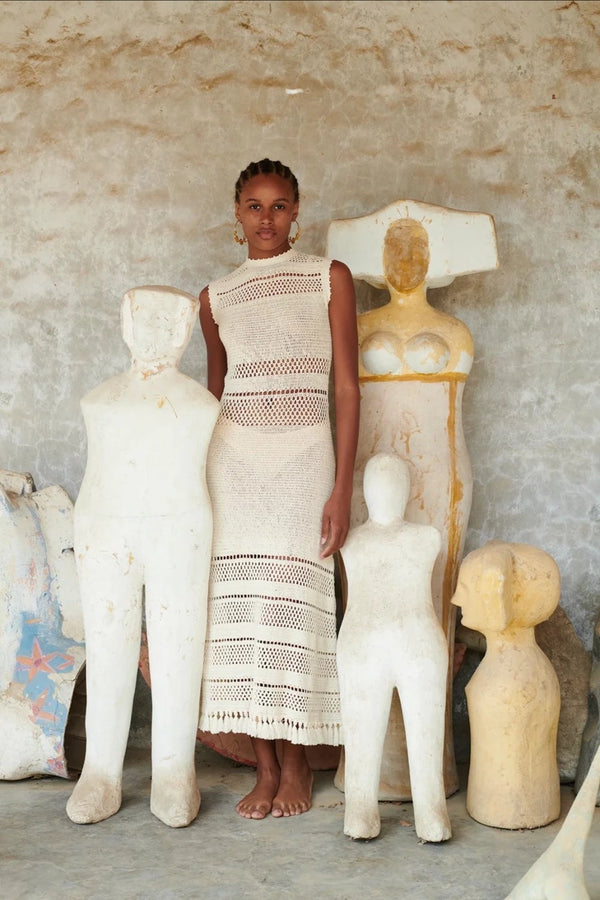 Nanay Midi Dress Ivory