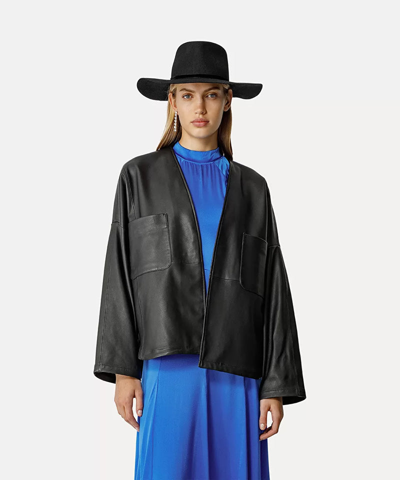 Nappa Leather Kimono