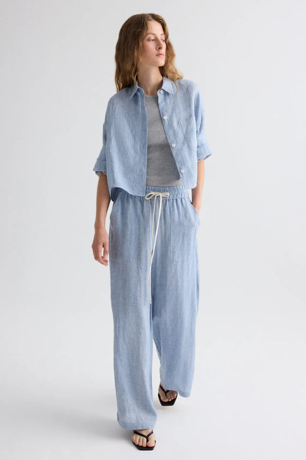 Main St. Pant in Washed Hemp Denim