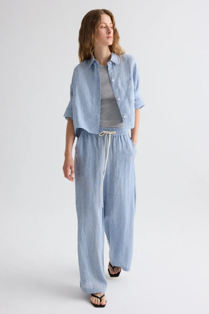 Main St. Pant in Washed Hemp Denim