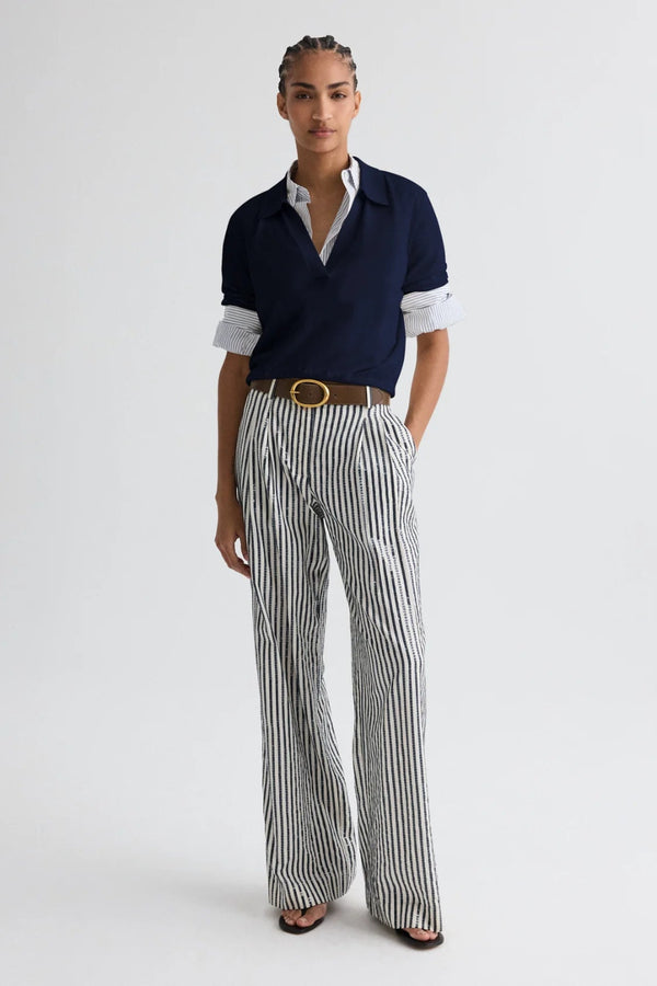 Sulli Trouser Indigo-White