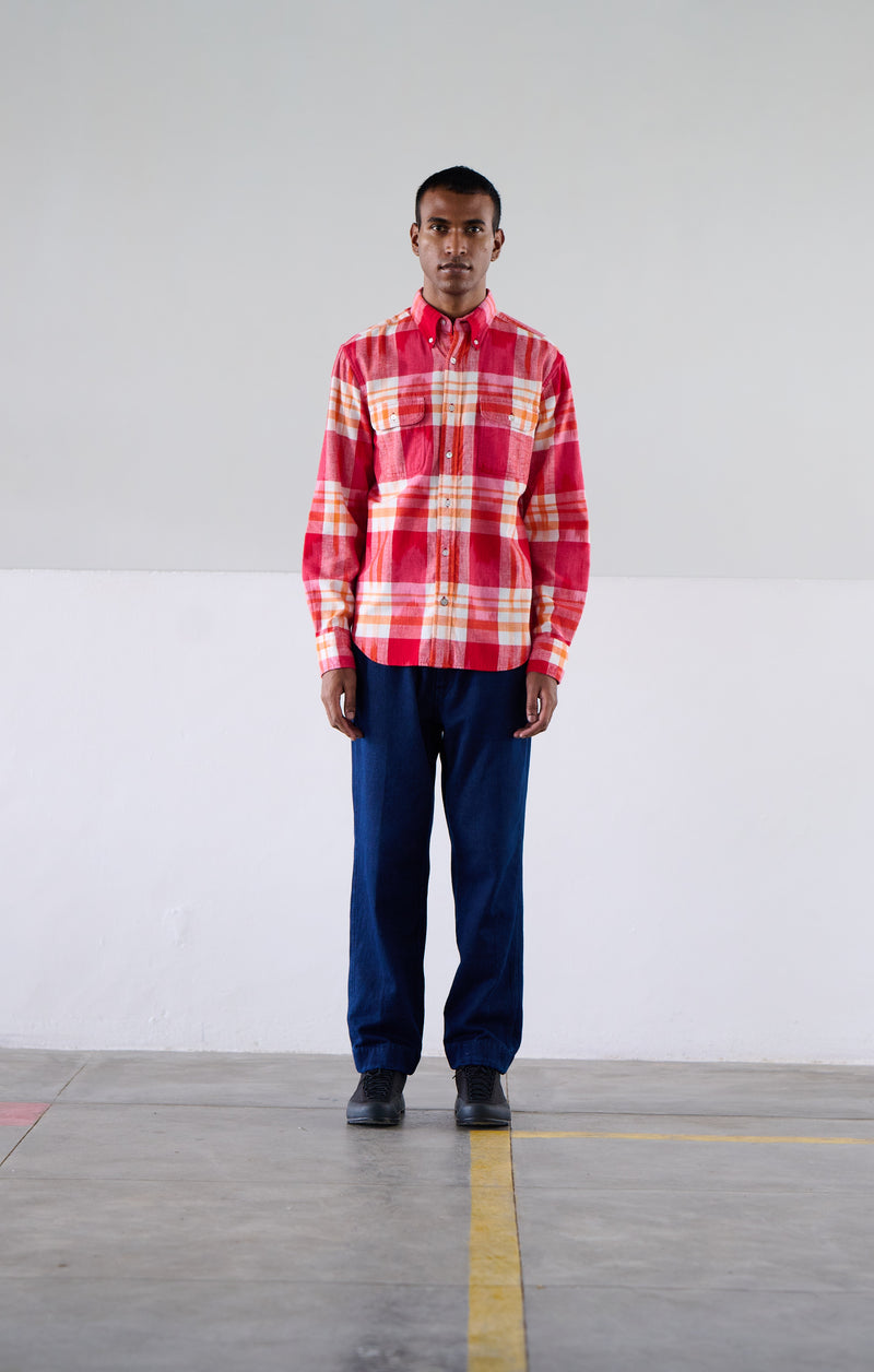 No128 Twin Flap Pocket Button Down Collar Shirt