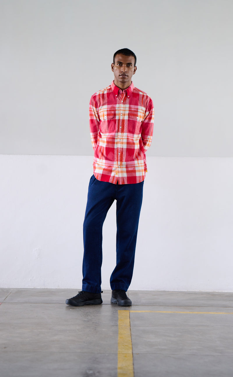 No128 Twin Flap Pocket Button Down Collar Shirt