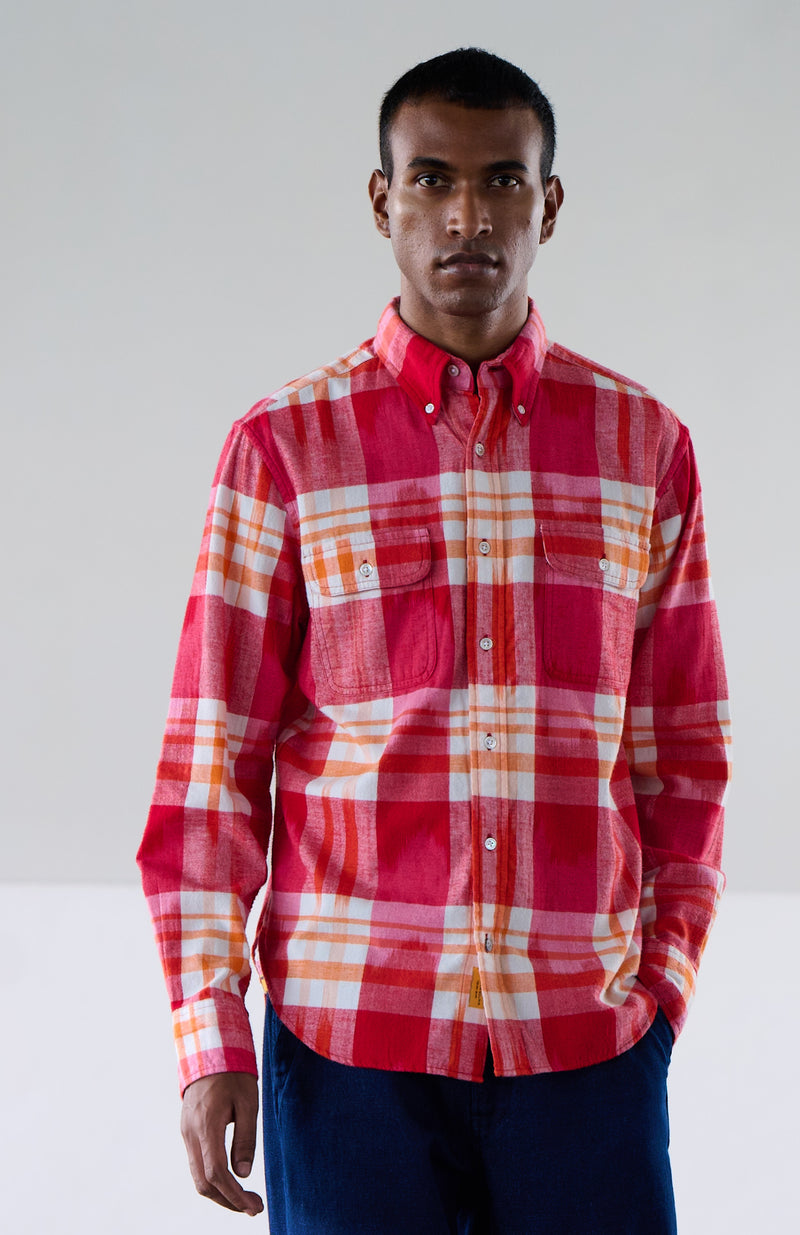 No128 Twin Flap Pocket Button Down Collar Shirt