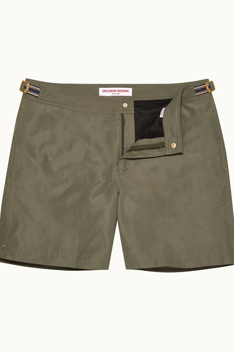 Bulldog Linen Tape Shorts Khaki