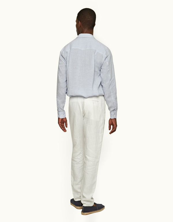 Griffon Linen White Pants