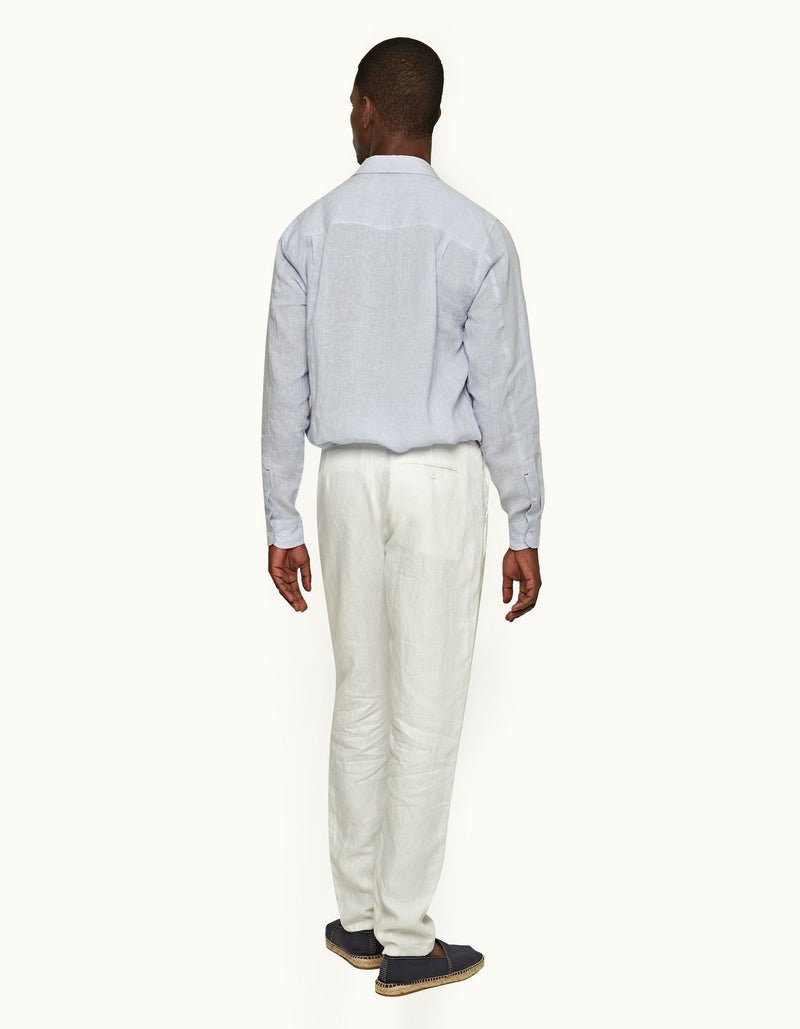 Griffon Linen White Pants