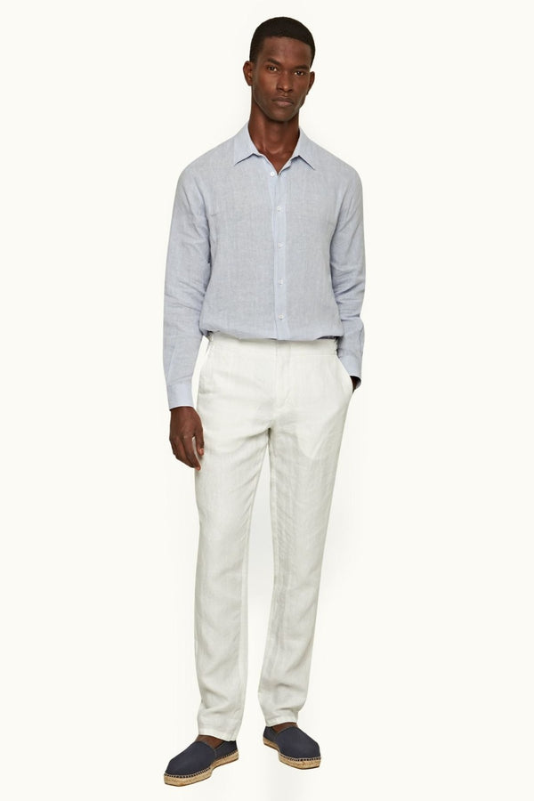 Griffon Linen White Pants