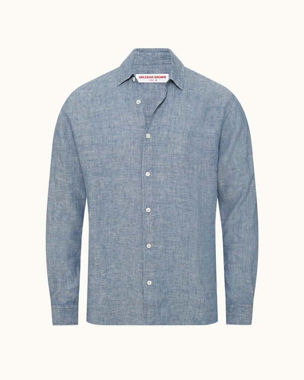 Justin Chambray Light Bergamo Blue
