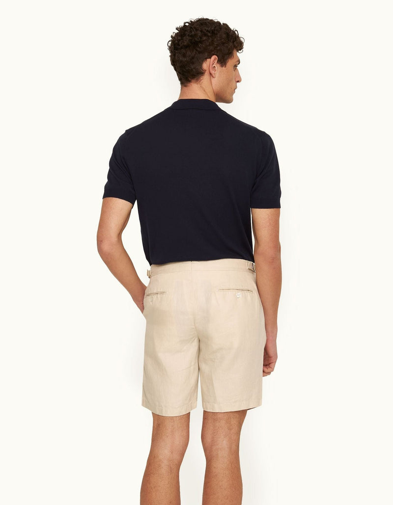 Norwich Linen Shorts in Chai