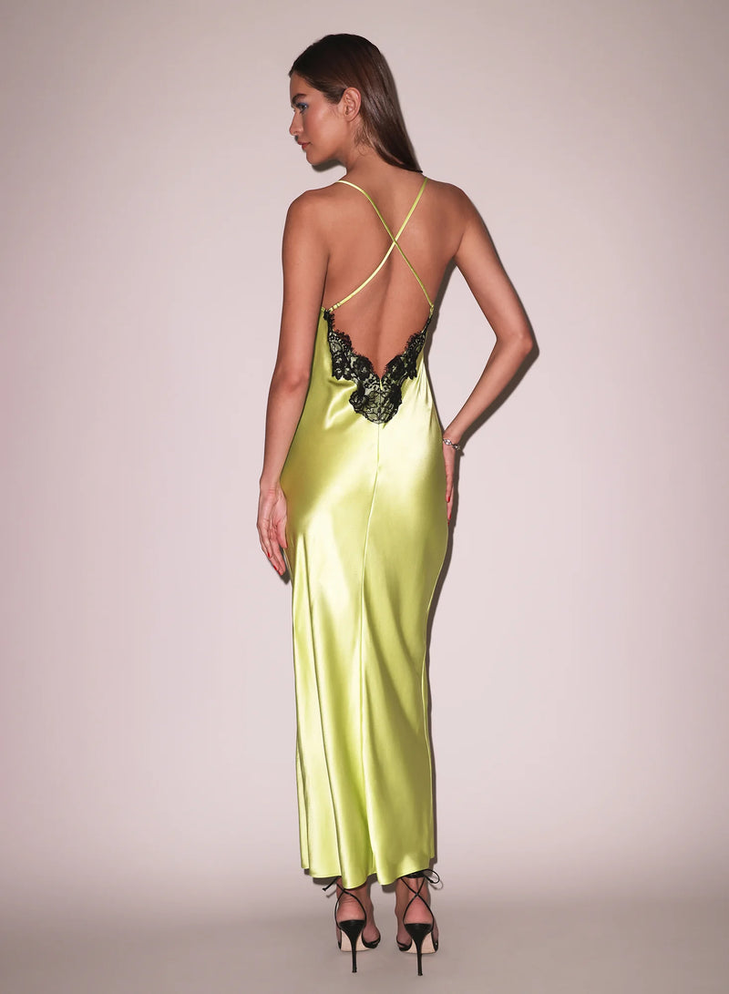 Open Back Maxi Slip Dress