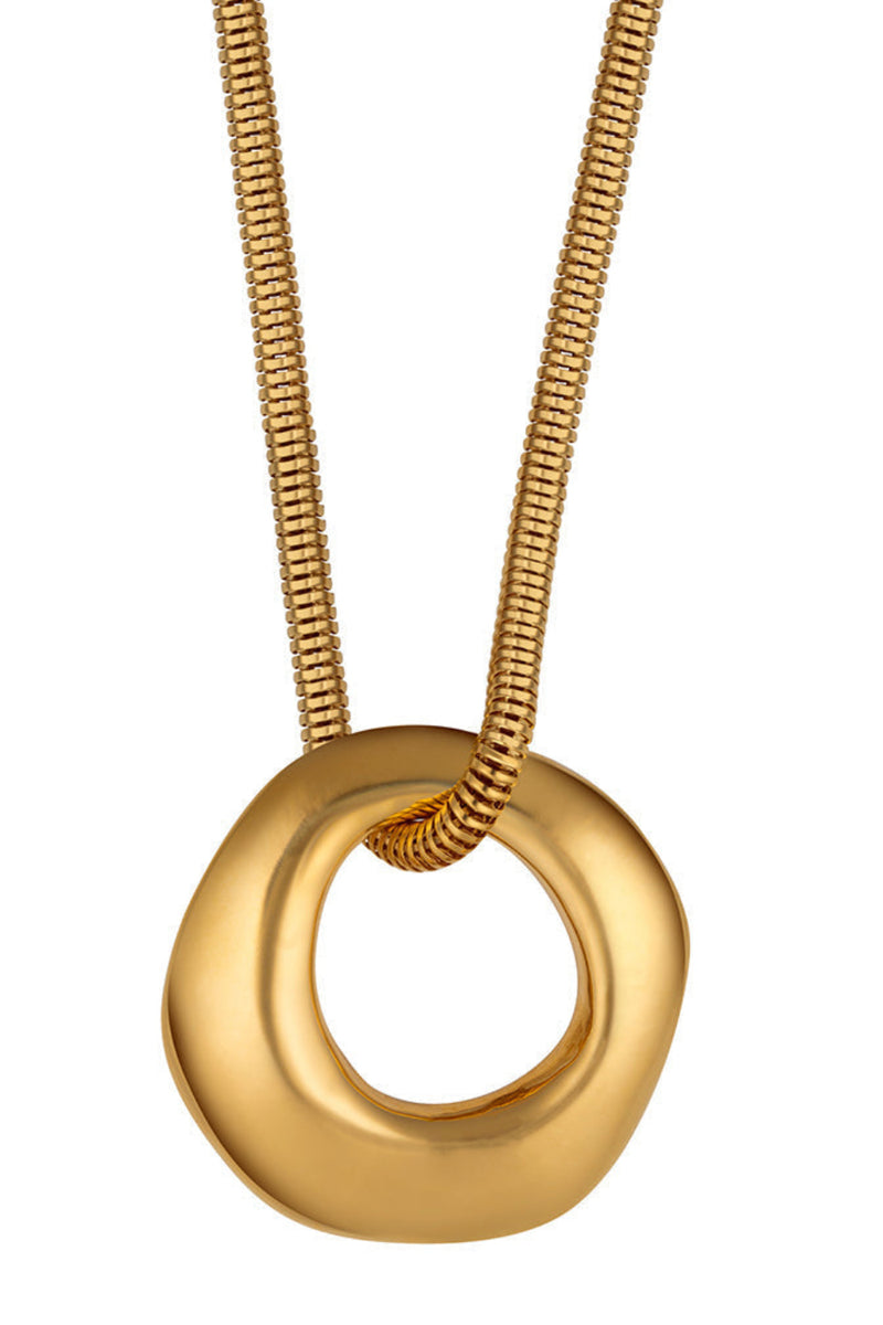 Organic Circle Pendant Necklace