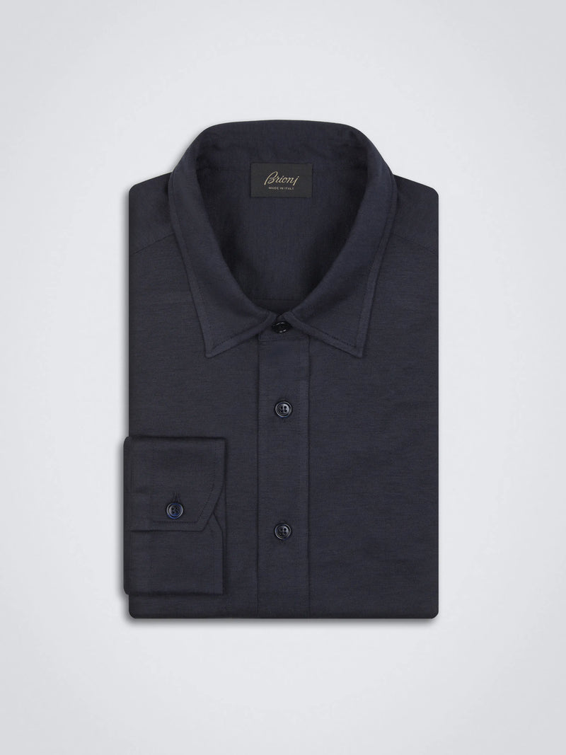 Shirt Sus Cotton Gassed Navy