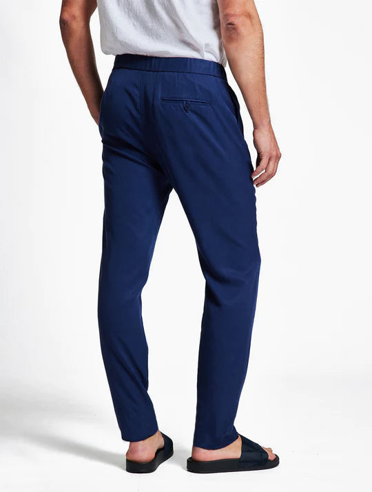 Oscar Linen Chinos Navy