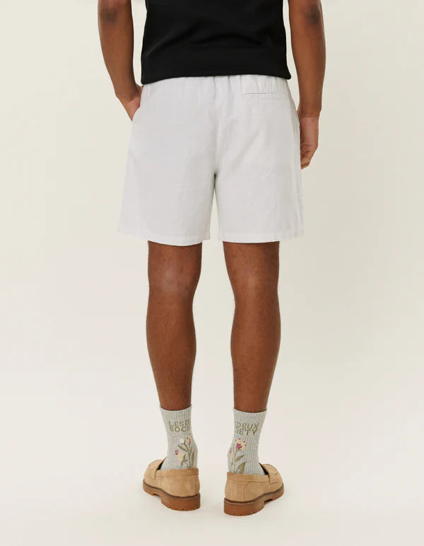 Otto Linen Shorts White