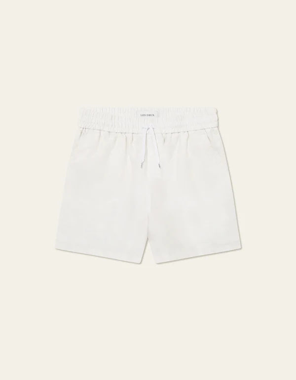 Otto Linen Shorts White