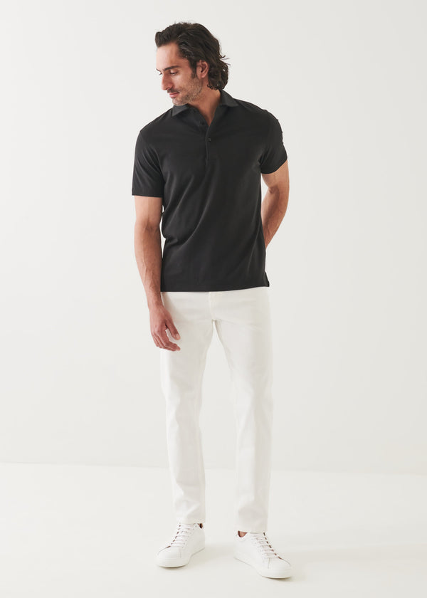 Iconic AMF Stitch Polo Black