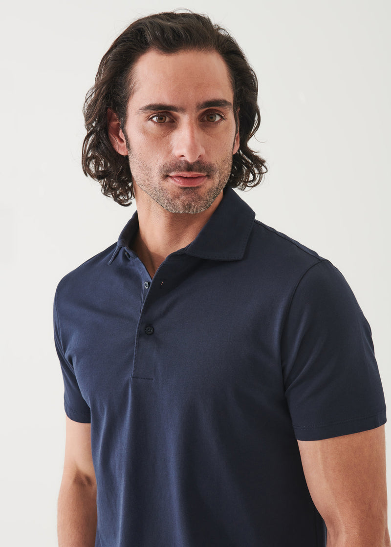 Iconic AMF Stitch Polo Midnight