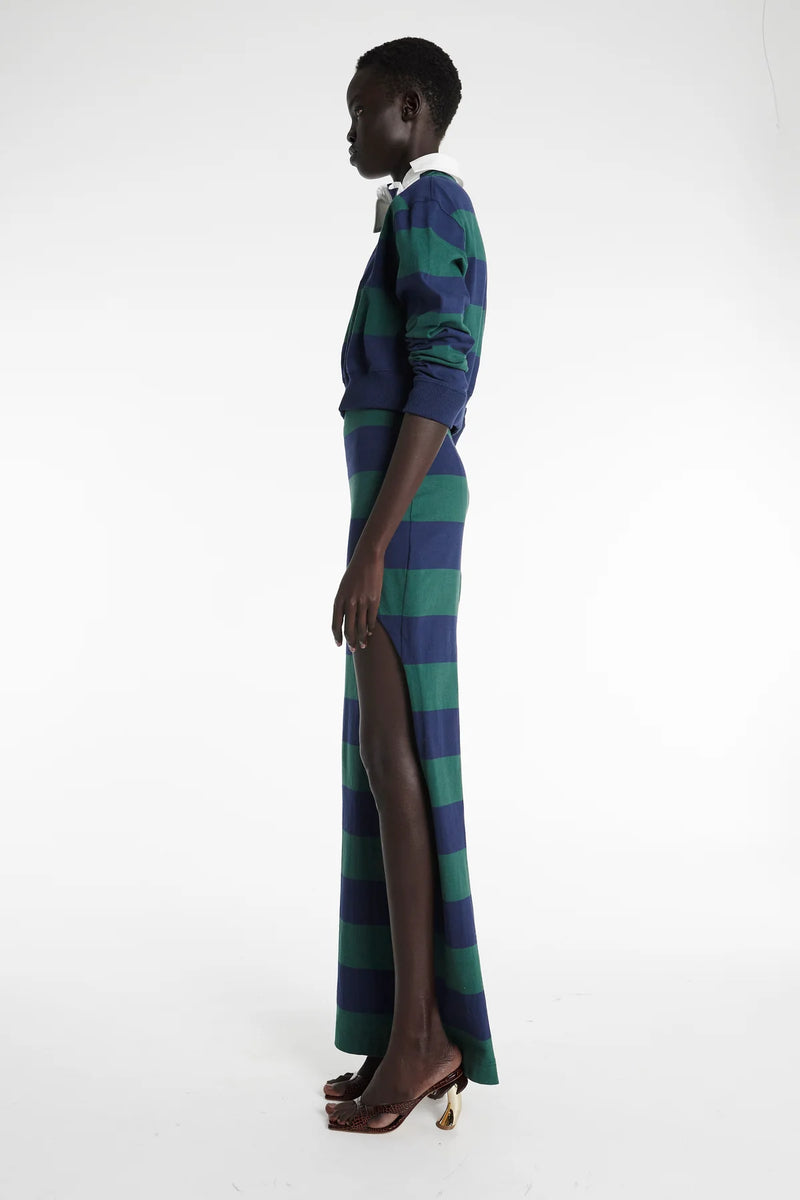 Pencil Skirt with Emerald Cut Out