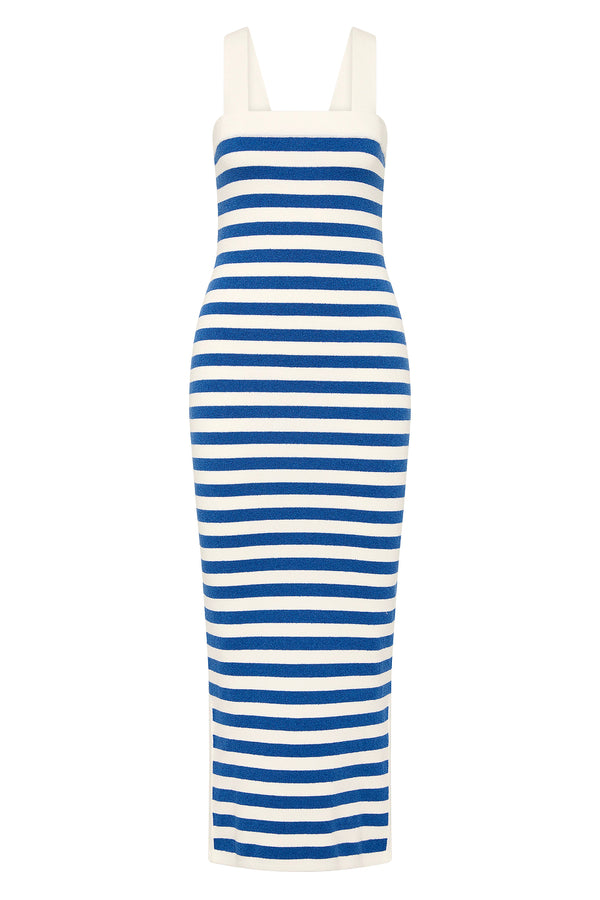 Ari Dress Blue Stripe