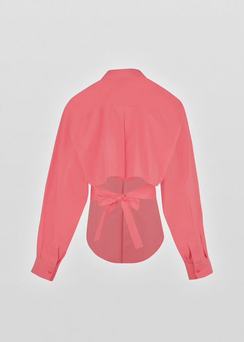 Poplin Tie Back Shirt