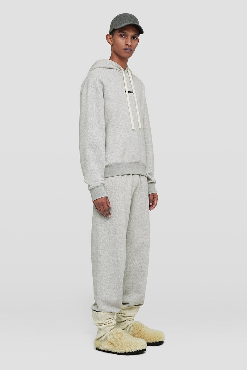 Cotton Sweatpants with Ribbed Drawstring Waist