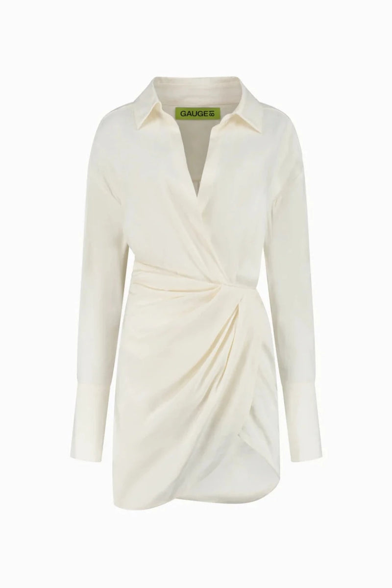 GAUGE 81 Puno Linen Mini Dress Ivory (Final Sale) CURIO FAENA MIAMI