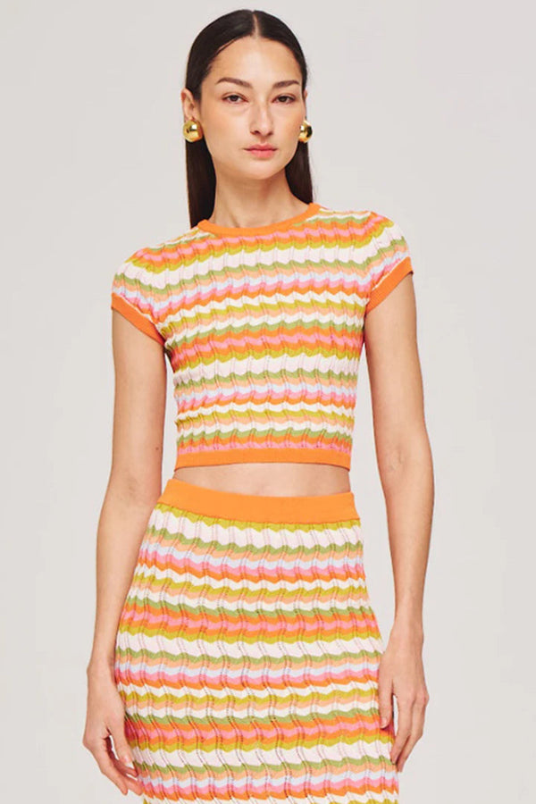 Quartz Knit Top Rainbow Multi