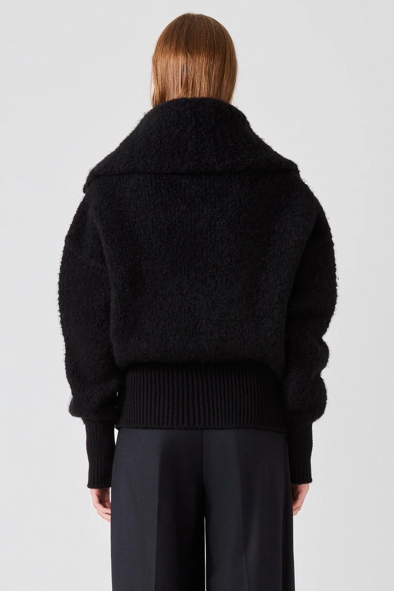 Teddy Zipped Bomber Black