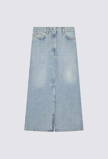 Rona Long Denim Skirt