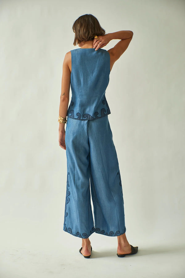 Rebekka Vest Tencel Denim