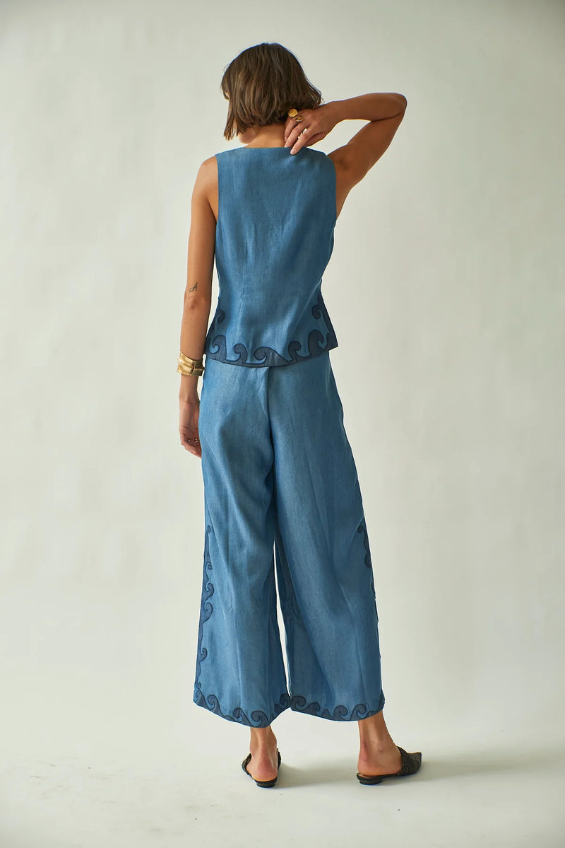 Rebekka Vest Tencel Denim