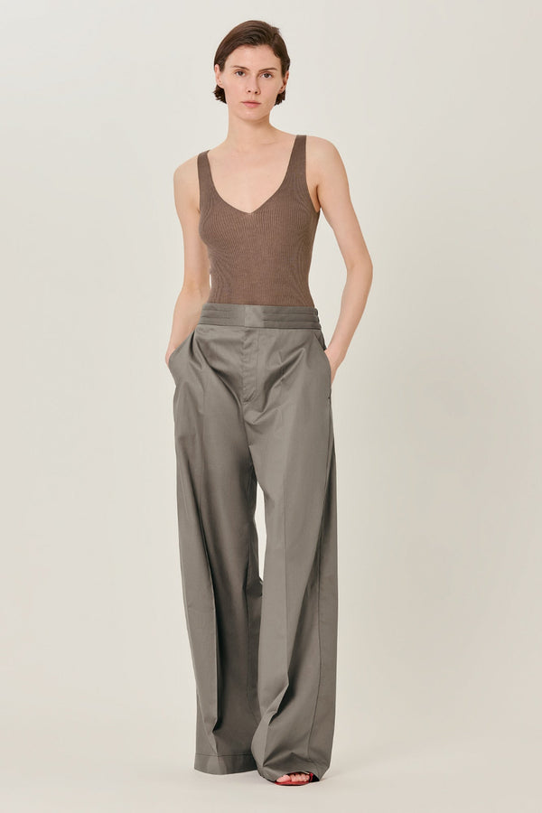 Petra Cotton Trousers Mud