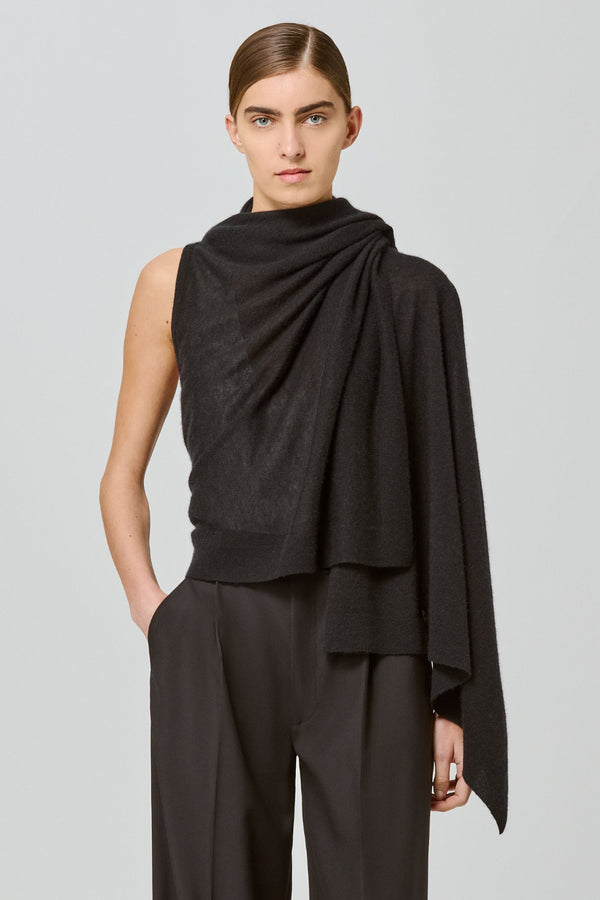Two Ways Poncho Cardi Black