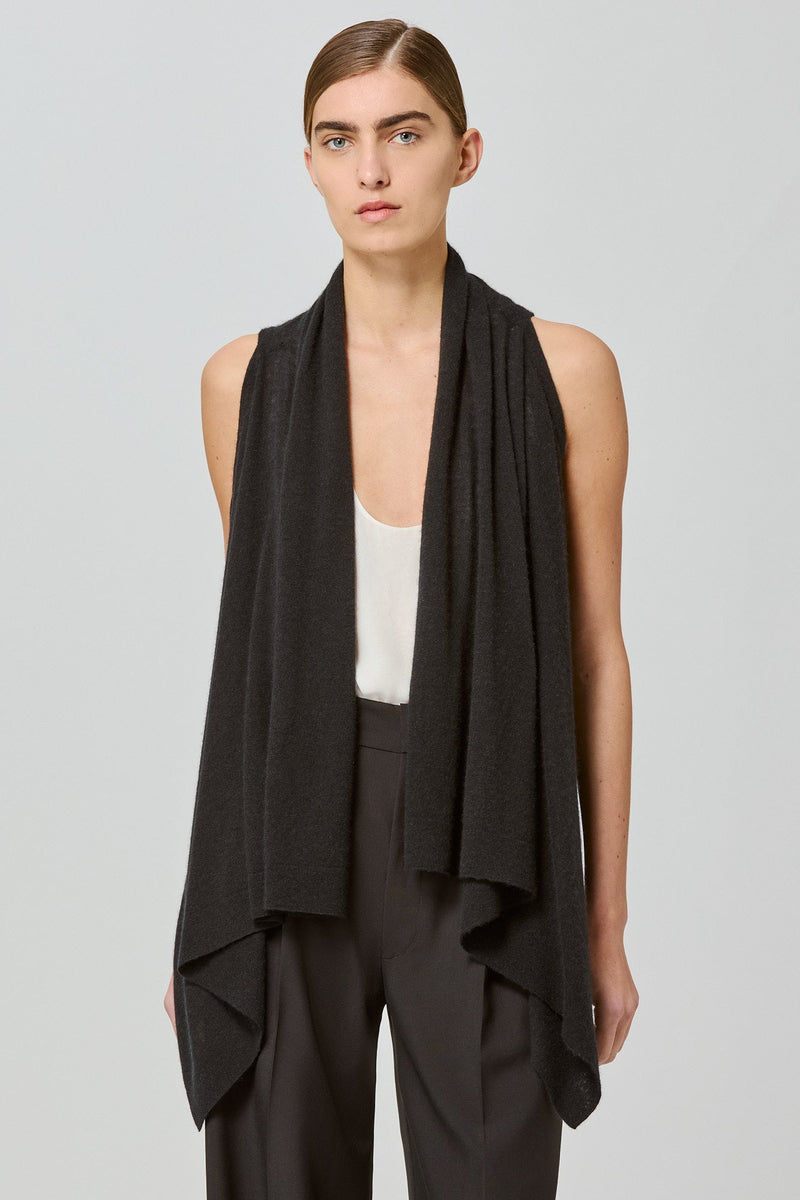 Two Ways Poncho Cardi Black
