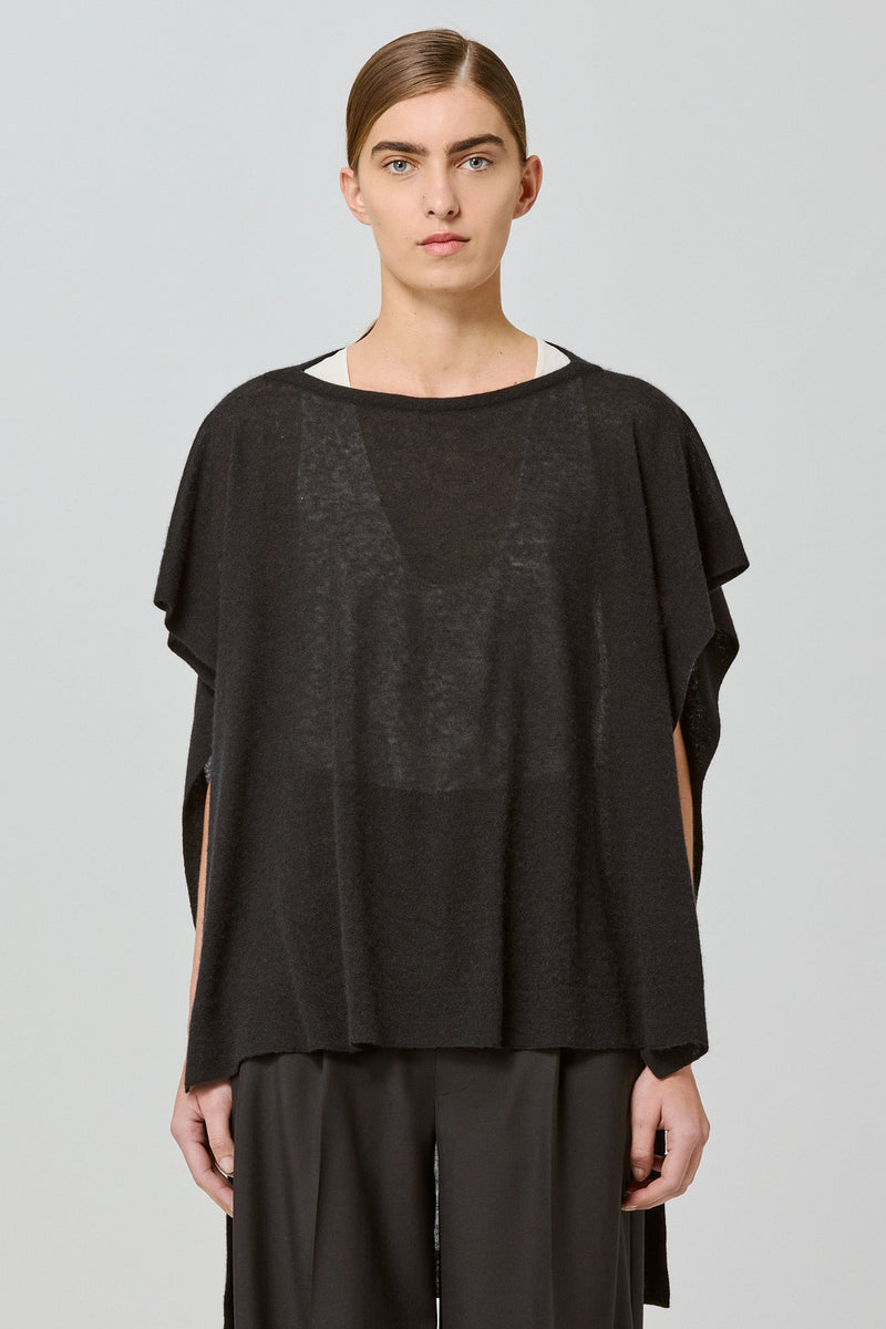 Two Ways Poncho Cardi Black