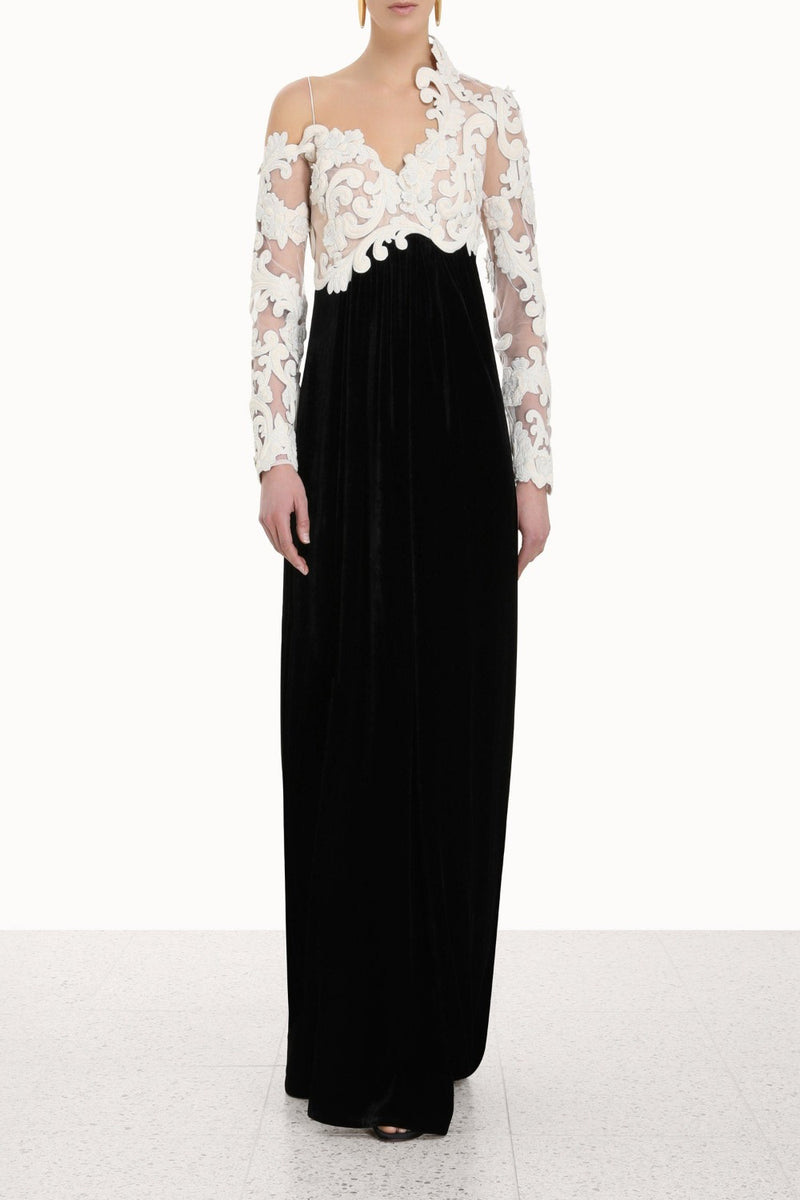 Sensory Velvet Bodice Gown