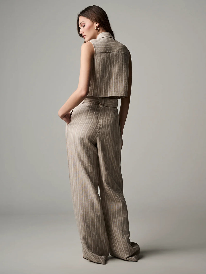 Alina Pant Tawny Stripe