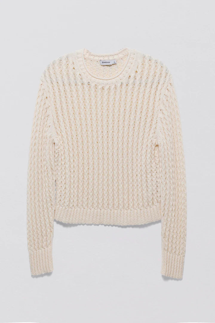 Lindsay Long Sleeve Pullover Ivory